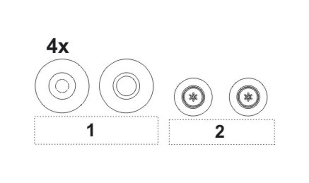 TSR-2 Wheels Set f��r Airfix Bausatz