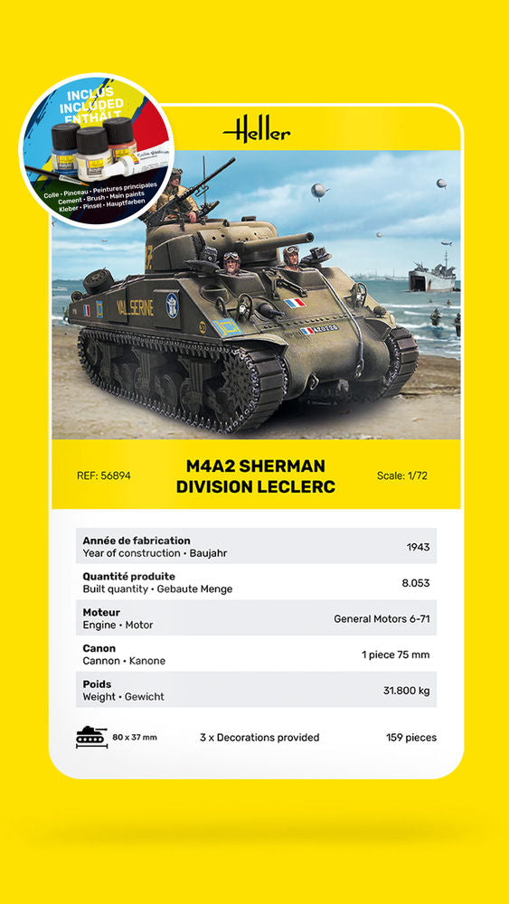 STARTER KIT M4A2 Sherman Division Leclerc