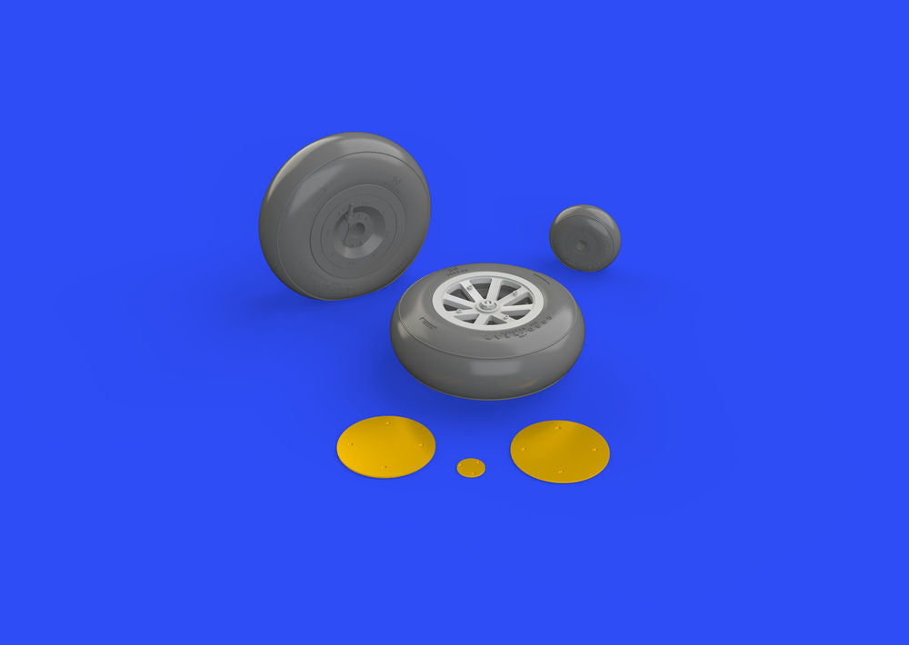 P-40B wheels for Airfix