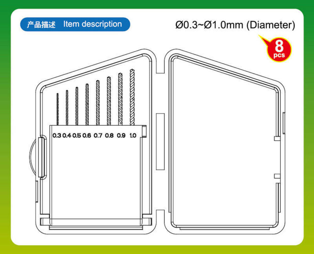 Twist Drilling Auger Bit set 1 (0,3-1,0)