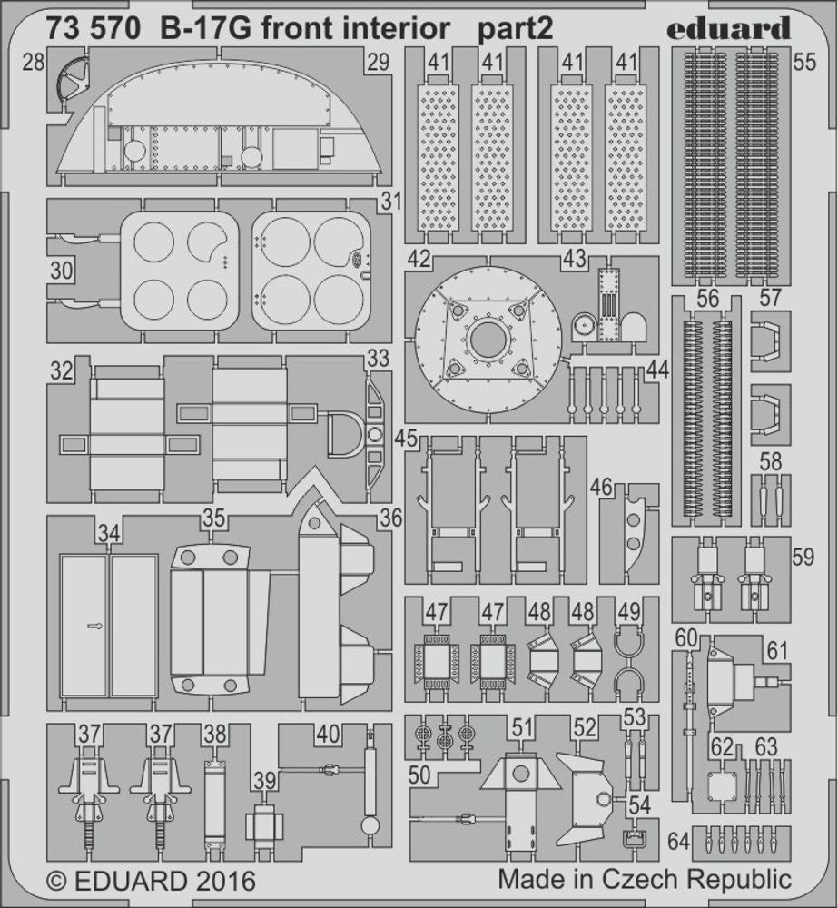 B-17G front interior for Airfix