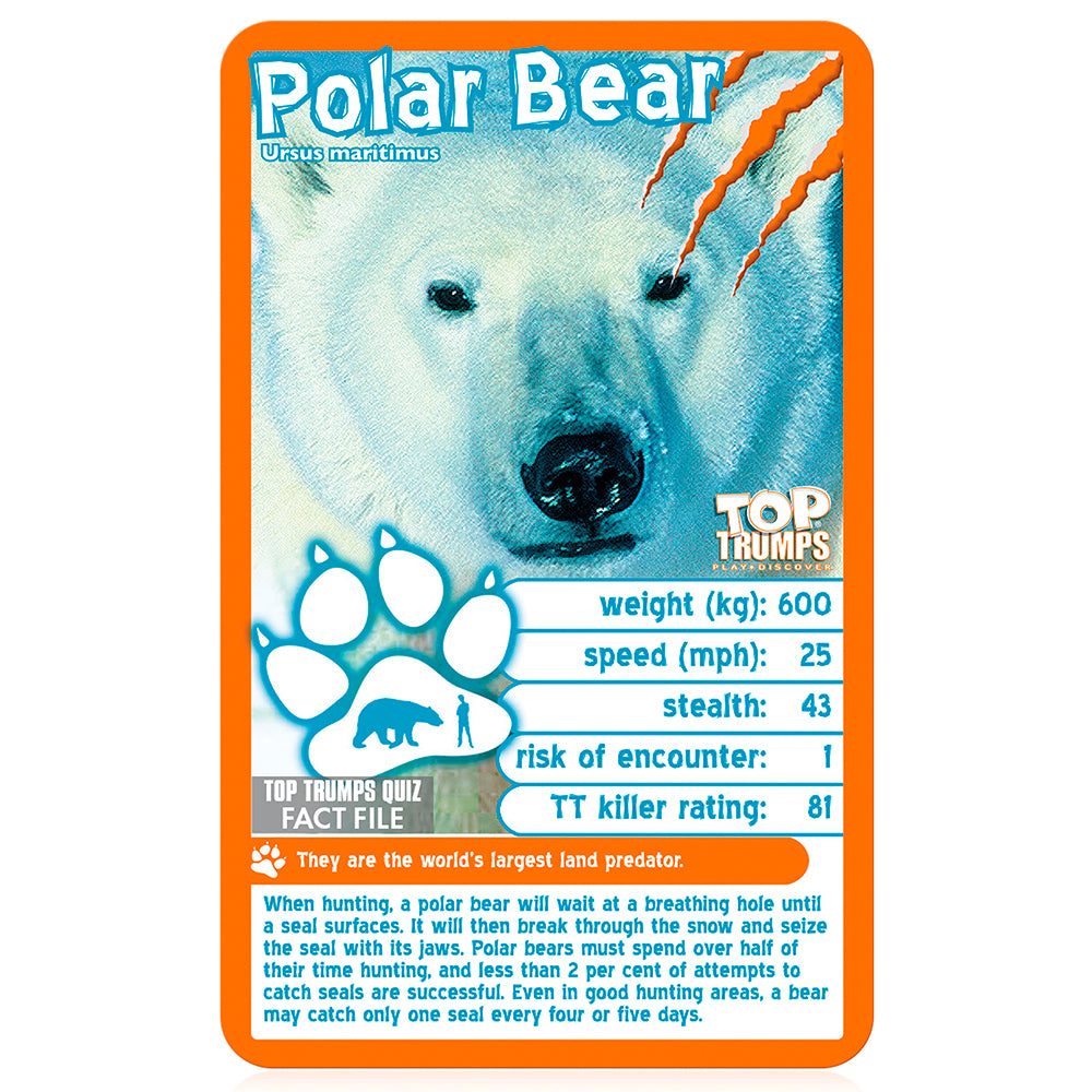 Winning Moves Predators (2021 Rebrand) - Top Trumps English