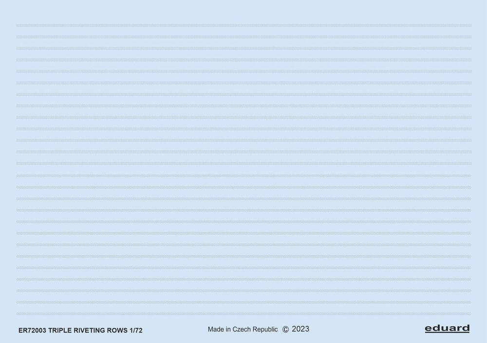 Triple riveting rows 1/72