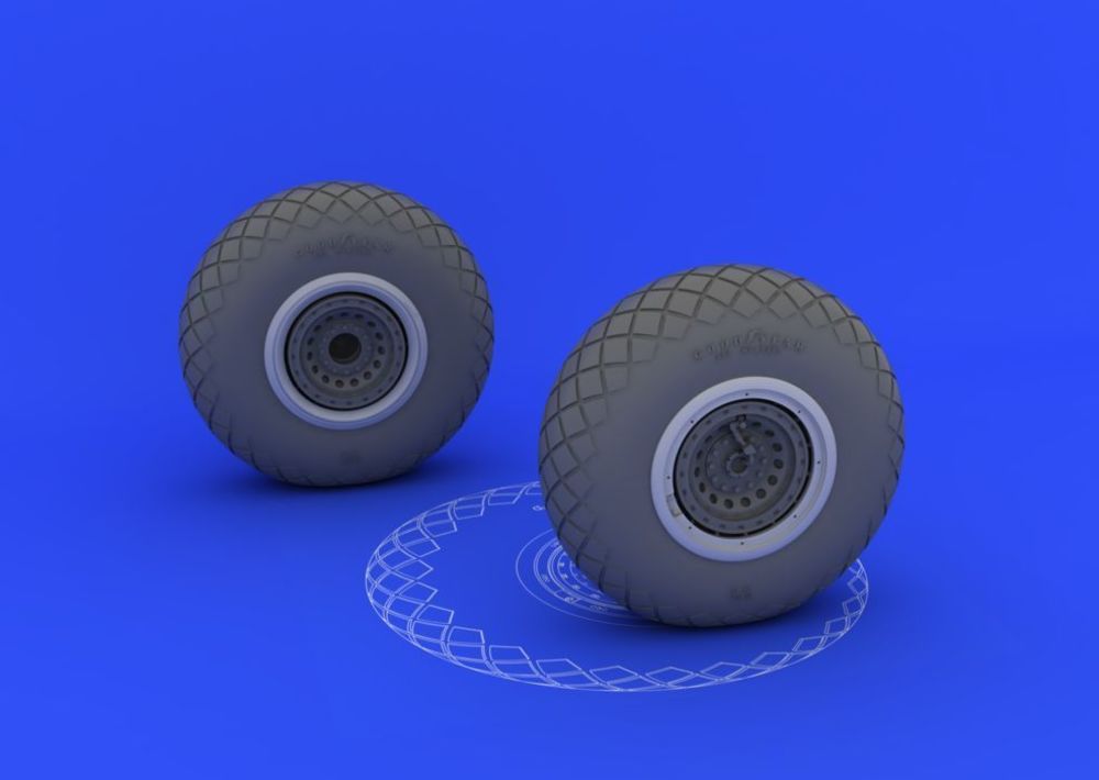 B-17 wheels for HK Models