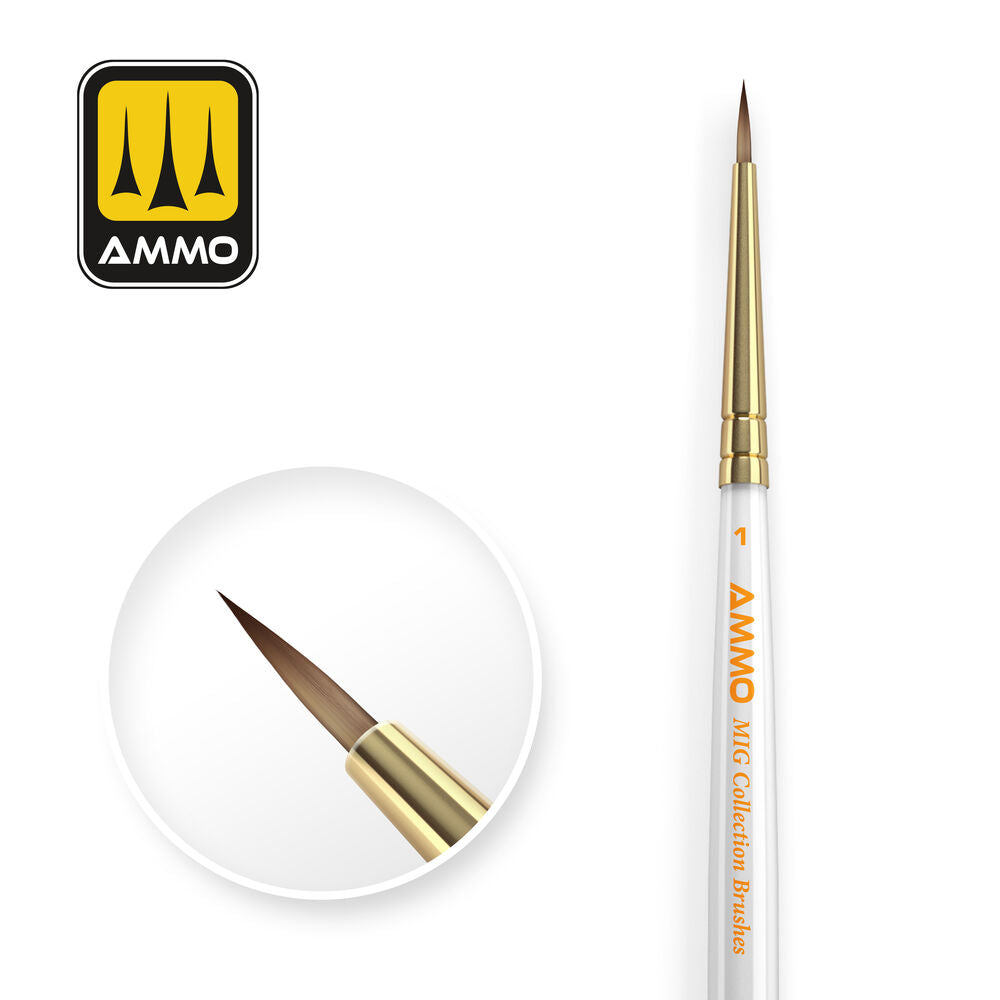 AMMO MIG Collection Brushes Conical ��1