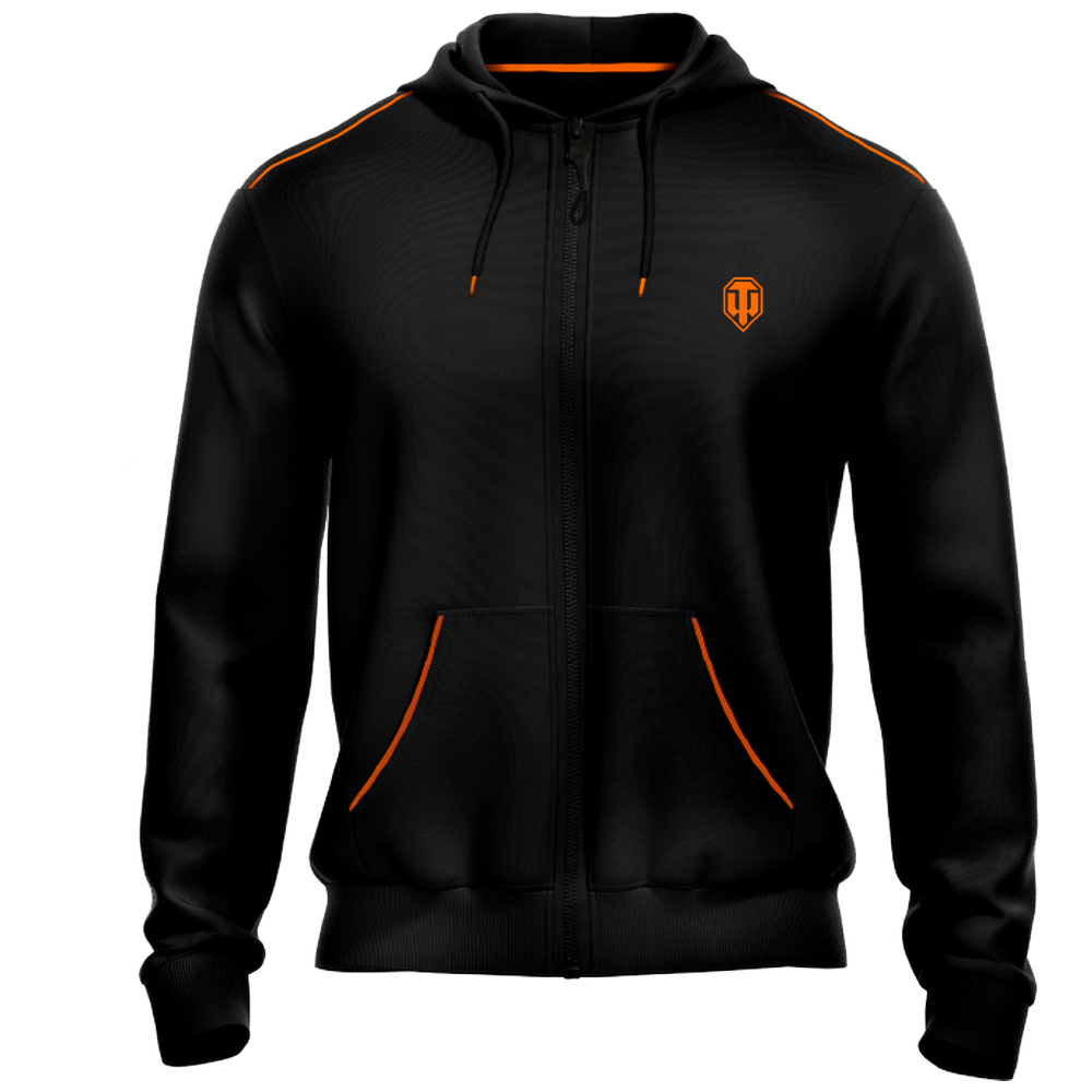 World of Tanks Zip hoodie base black, 2XL