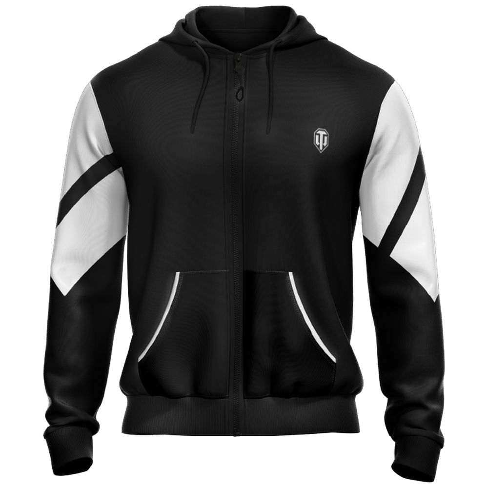 World of Tanks Zip hoodie black&white, 3XL