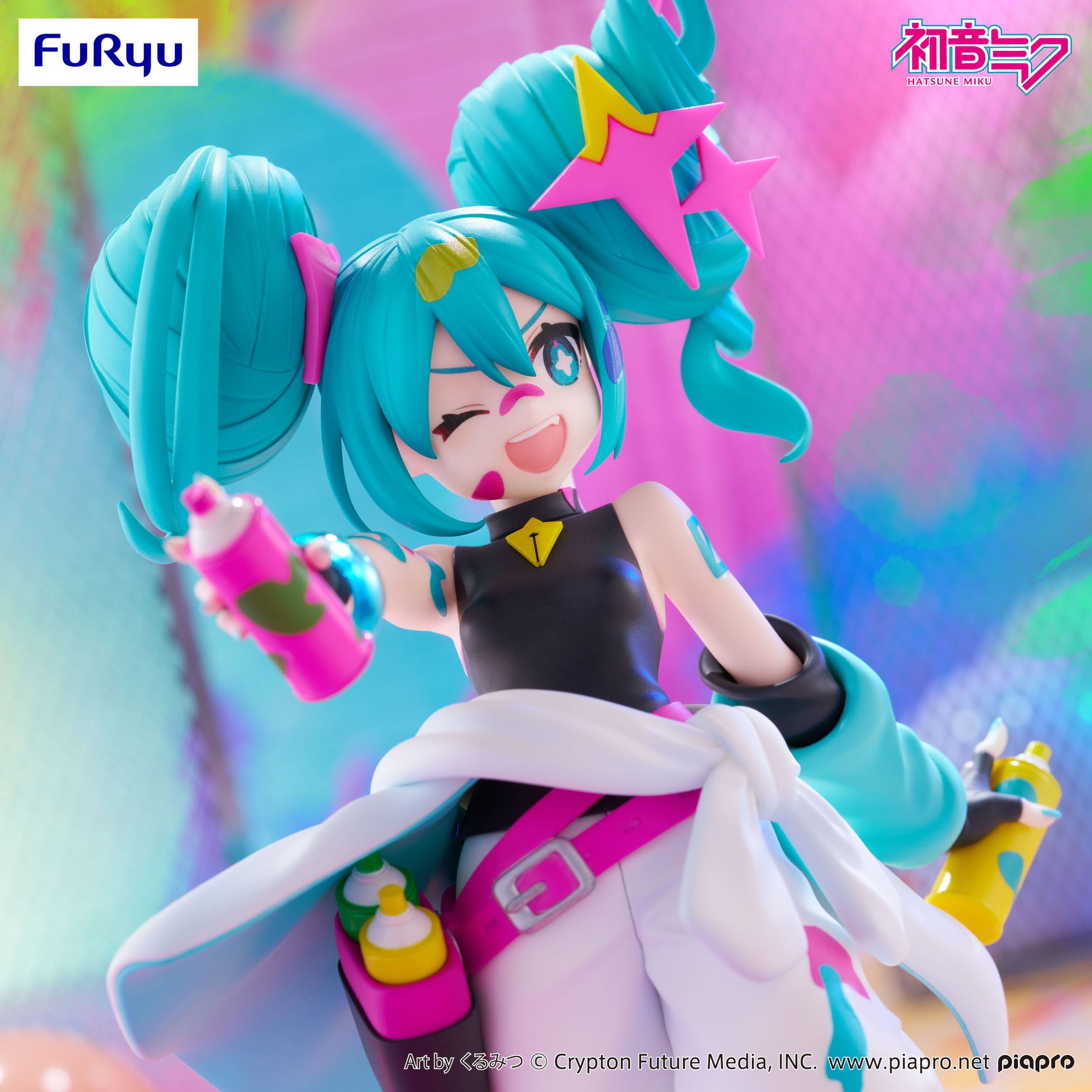 Hatsune Miku Trio-Try-iT PVC Statue Miku Paint Girl 19 cm