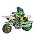 Teenage Mutant Ninja Turtles: Mutant Mayhem Drive N Kick Action Figure Leonardo & Motorcycle 11 cm