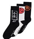 Naruto Shippuden Socks 3-Pack Sasuke Symbol 43-46