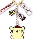 Hello Kitty Key Chain with Pompompurin Charms 15 cm