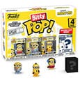 Minions Bitty POP! Vinyl Figure 4-Pack Roller Skating Stuart 2,5 cm