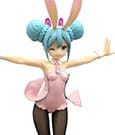 Hatsune Miku BiCute Bunnies PVC Statue Wink Pearl Pink Color Ver. 30 cm