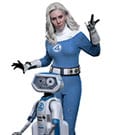 The Fantastic Four: First Steps Movie Masterpiece Action Figure 2-Pack 1/6 Invisible Woman & H.E.R.B.I.E. 28 cm