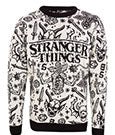 Stranger Things Sweatshirt Christmas Jumper Collage Size L