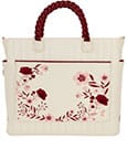 Loungefly Crossbody Bag Figural Cream & Red Floral