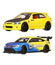 Hot Wheels Premium Car Culture Diecast Vehicle 2-Pack 1/64 '99 Honda Civic Type R (EK9) & Honda Civic Type R