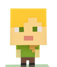 Minecraft 3D Icon Light Alex