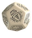 Viridian Jumbo Dice Trap Generator Die D12 Beige