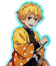Demon Slayer: Kimetsu no Yaiba Acrylic Stand Zenitsu Holographic 15 cm