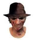 A Nightmare On Elm Street Deluxe Latex Mask with Hat Freddy Krueger