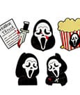 Scream Enamel Pins Set Ver. 2 3 cm (6)