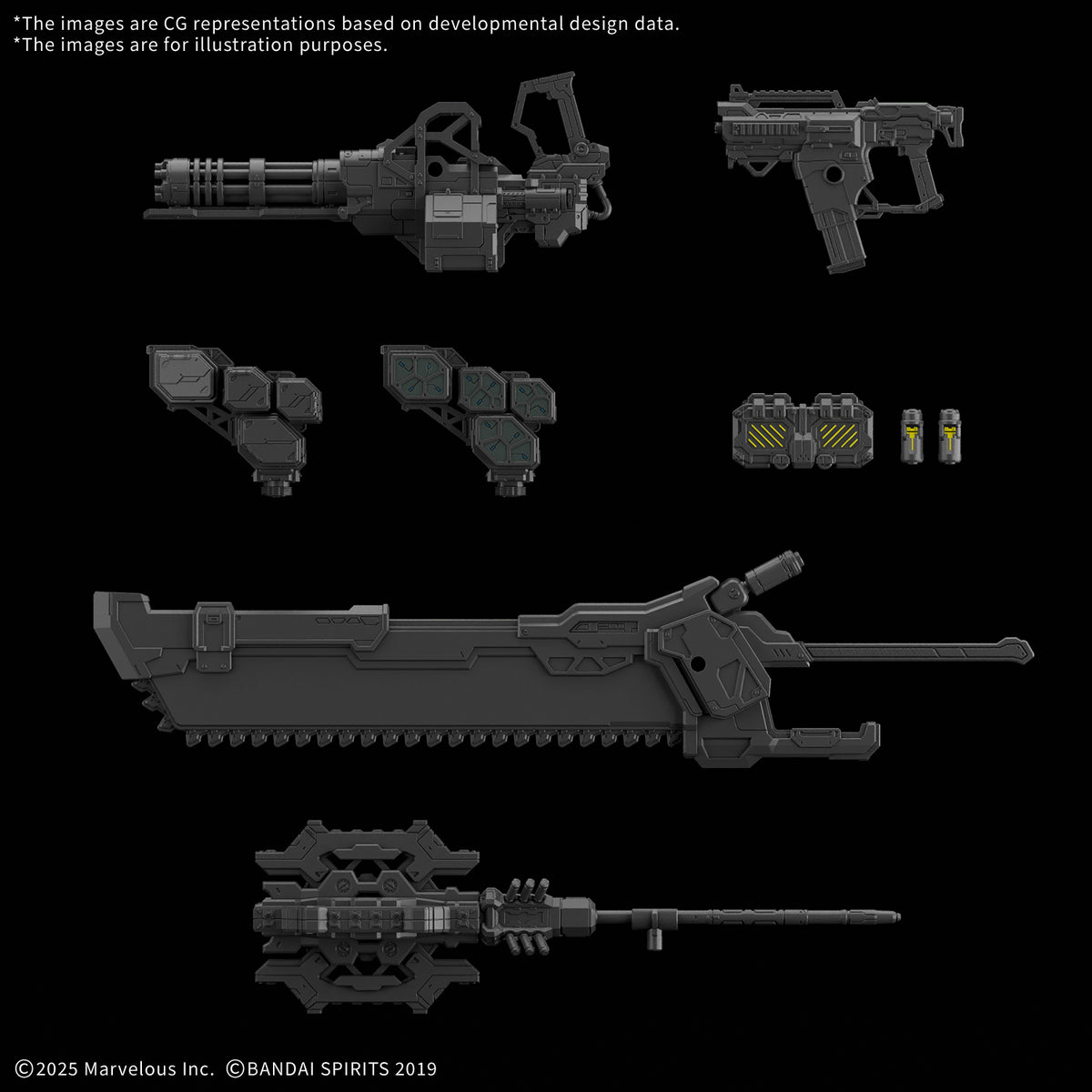 30MM 1/144 Option Parts Set DAEMON X MACHINA TS Weapon Set 01
