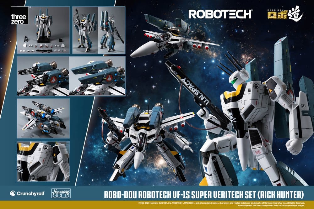 Robotech Robo-Dou Action Figure VF-1S Super Veritech Set (Rick Hunter) 20 cm