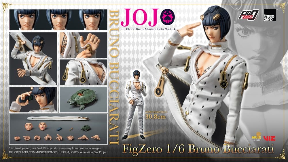Jojo's Bizarre Adventure: Golden Wind FigZero Action Figure 1/6 Bruno Bucciarati 31 cm
