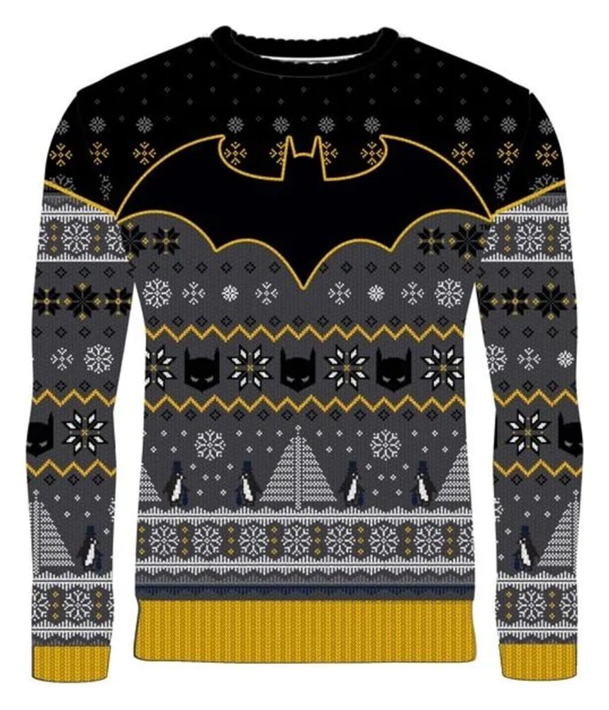 Batman Christmas Sweater Penguin Size S