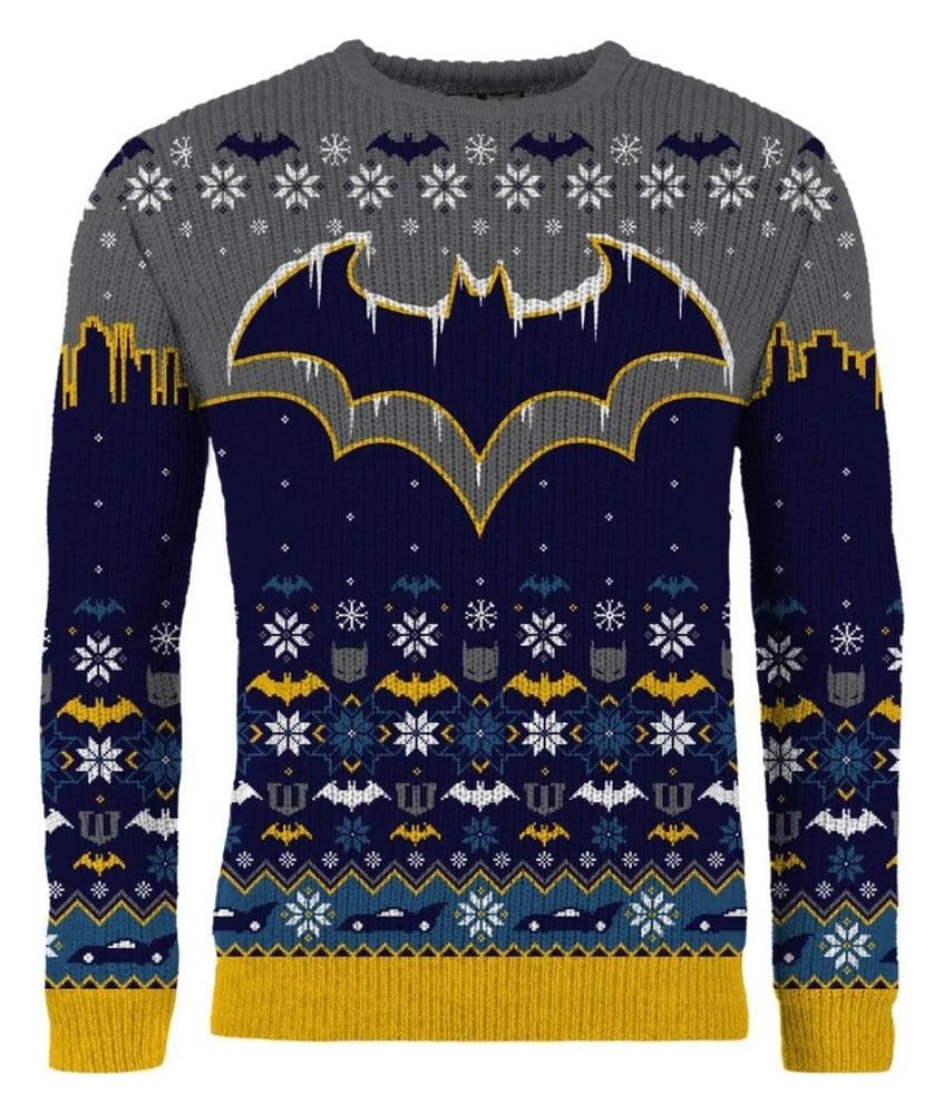 Batman Christmas Sweater Frosty Size S