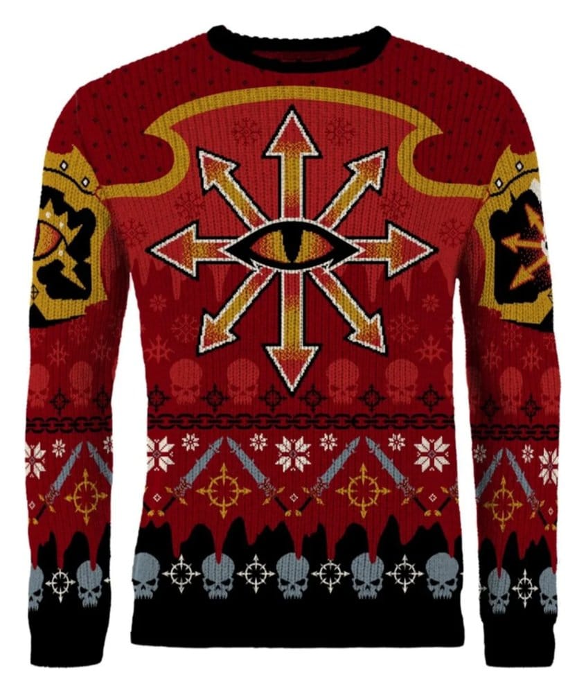 Warhammer 40,000 Christmas Sweater Chaos Size M