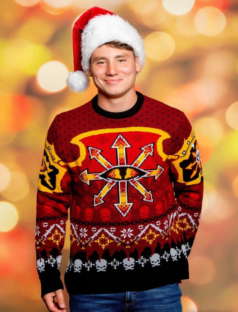 Warhammer 40,000 Christmas Sweater Chaos Size L