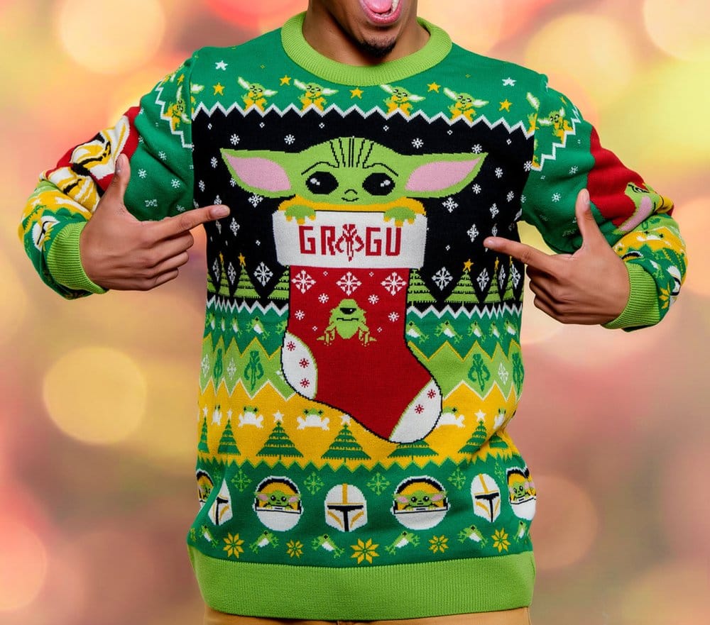 Star Wars Christmas Sweater Baby Yoda Size M