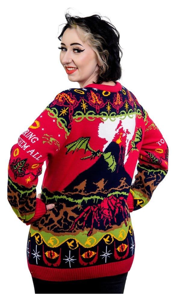 Lord Of The Rings Christmas Sweater One Sweater To Rule Them All Size XL