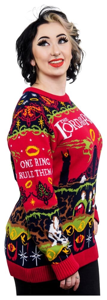 Lord Of The Rings Christmas Sweater One Sweater To Rule Them All Size L