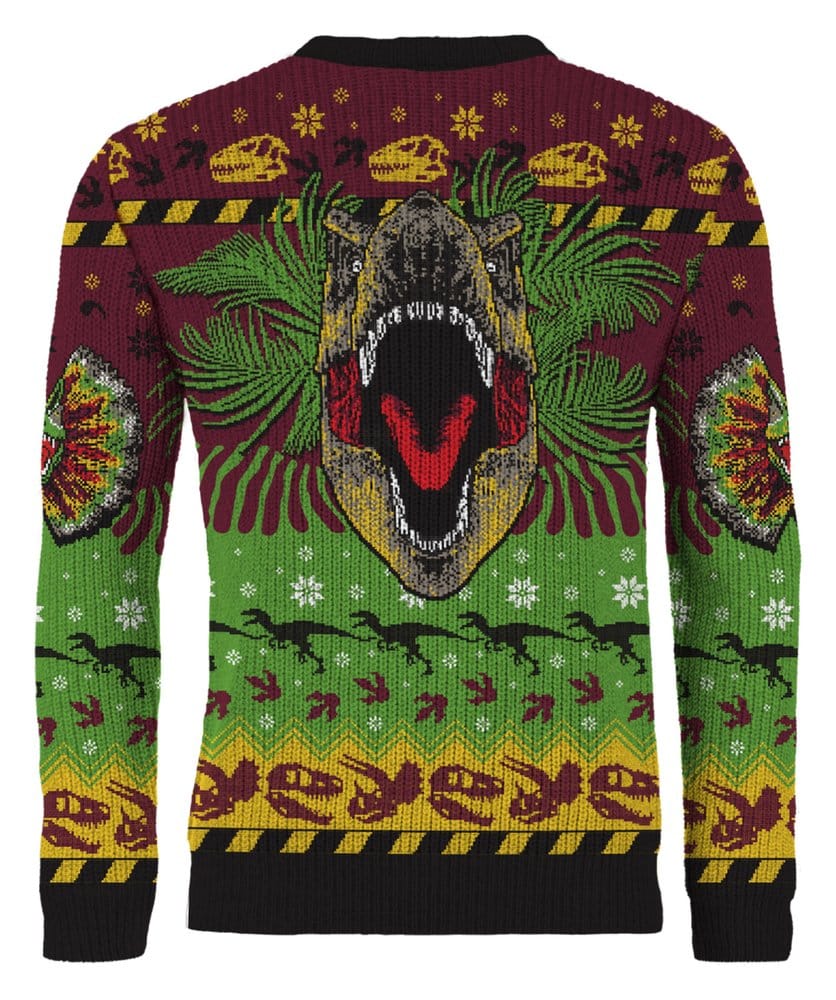 Jurassic Park Christmas Sweater Happy Rexmas Size M