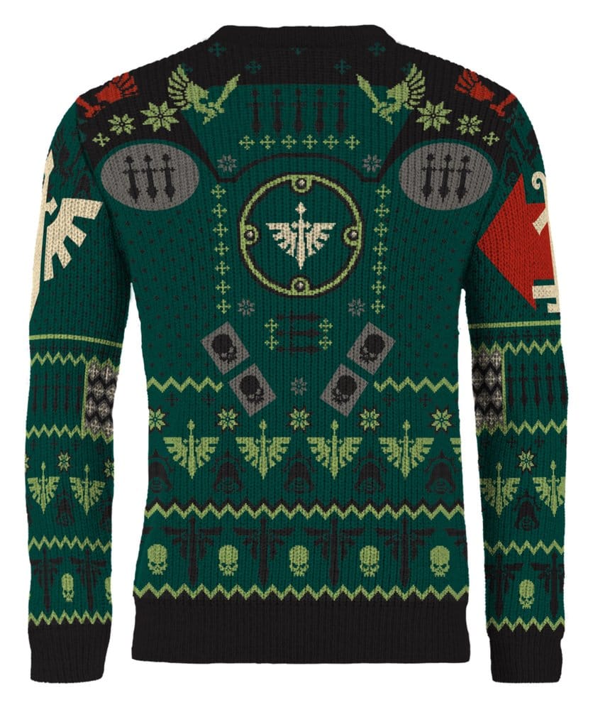 Warhammer 40,000 Christmas Sweater Dark Angels Size XXL