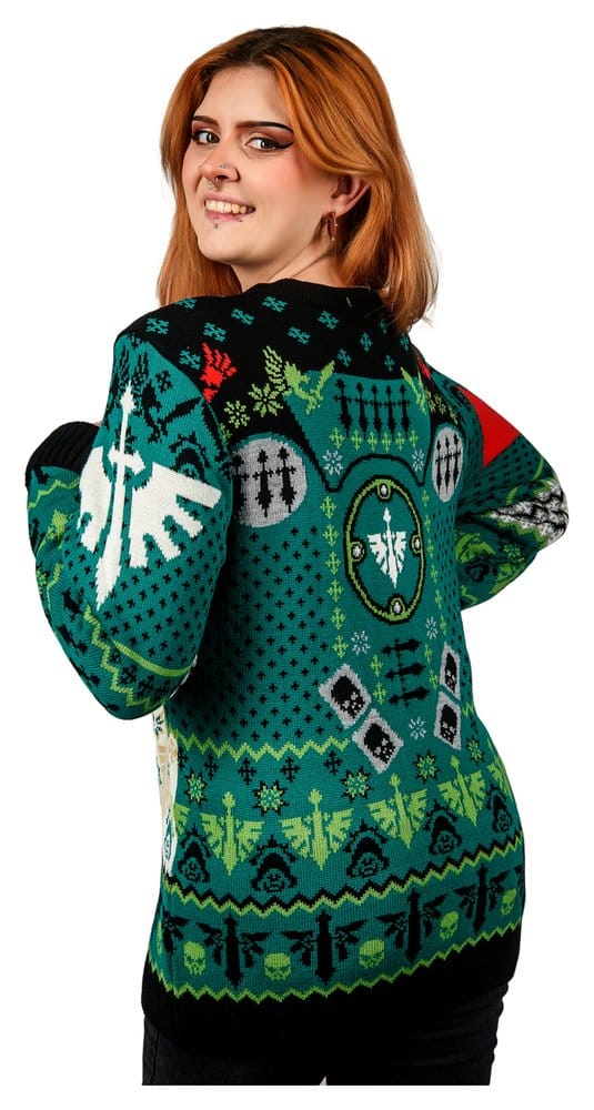 Warhammer 40,000 Christmas Sweater Dark Angels Size XL