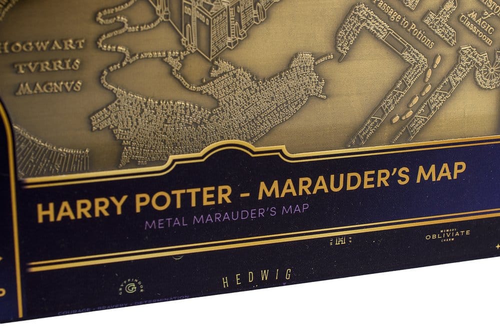 Harry Potter Replica Marauder's Map Metal Map 15 cm