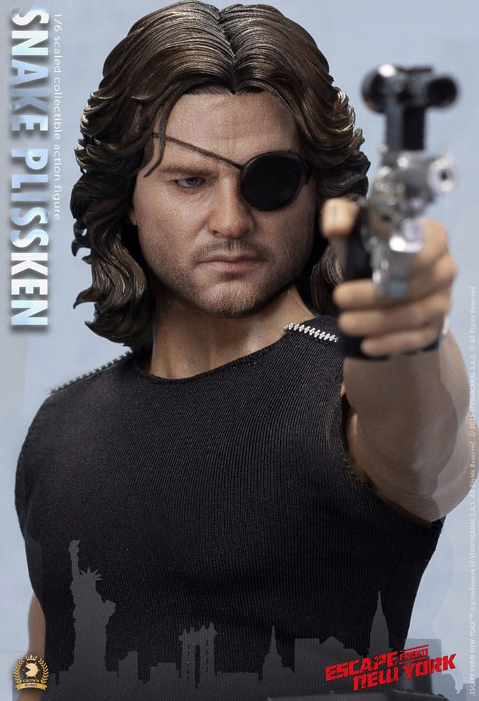 Escape from New York Crown Series Action Figure 1/6 Snake Plissken (Sculpted Hair Version) 30 cm