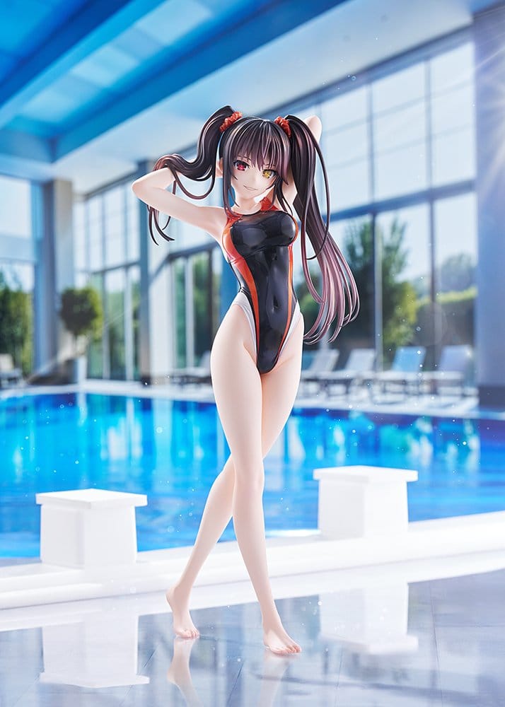 Date A Live Swimsuit Silhouette PVC Figure 1/7 Kurumi Tokisaki Swimwear Ver. 24 cm