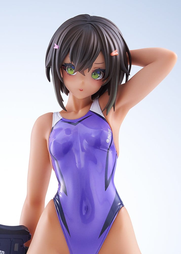 Arms Note PVC Figure 1/7 Buchou-chan of the Swimming Club Purple Swimsuit Ver. 22 cm
