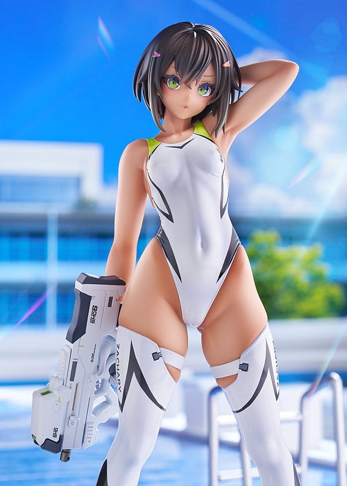 Arms Note PVC Figure 1/7 Buchou-chan of the Swimming Club White Swimsuit Ver. 22 cm