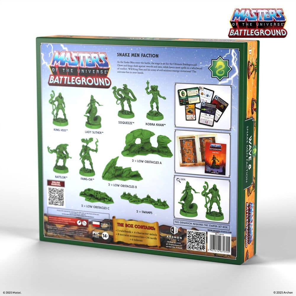 Masters of the Universe: Battleground Miniatures Game Wave 8: Snake Men Faction *German Version*