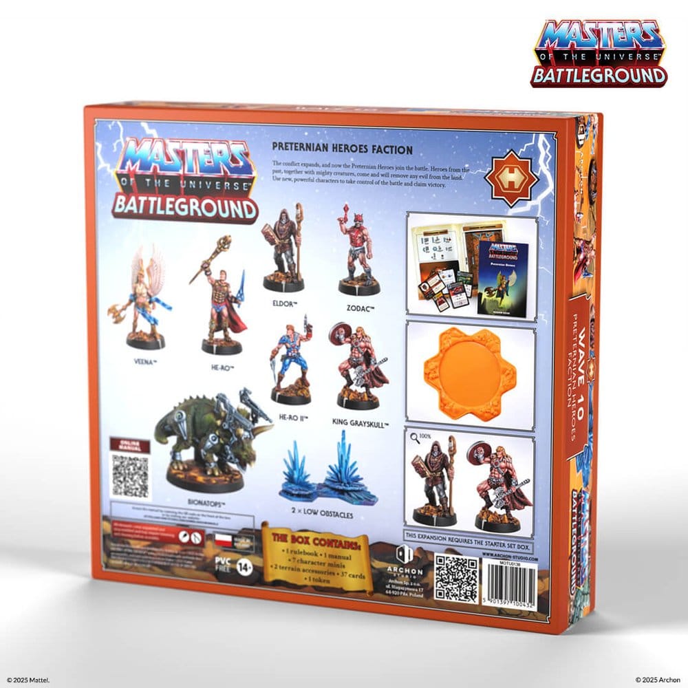 Masters of the Universe: Battleground Miniatures Game Wave 10: Preternian Heroes Faction *French Version*
