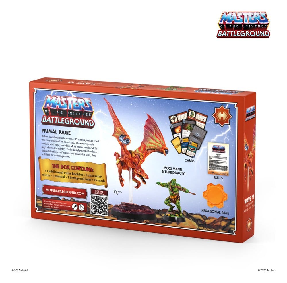 Masters of the Universe: Battleground Miniatures Game Wave 11: Preternian Heroes Moss Man / Turbodactyl *Italian Version*