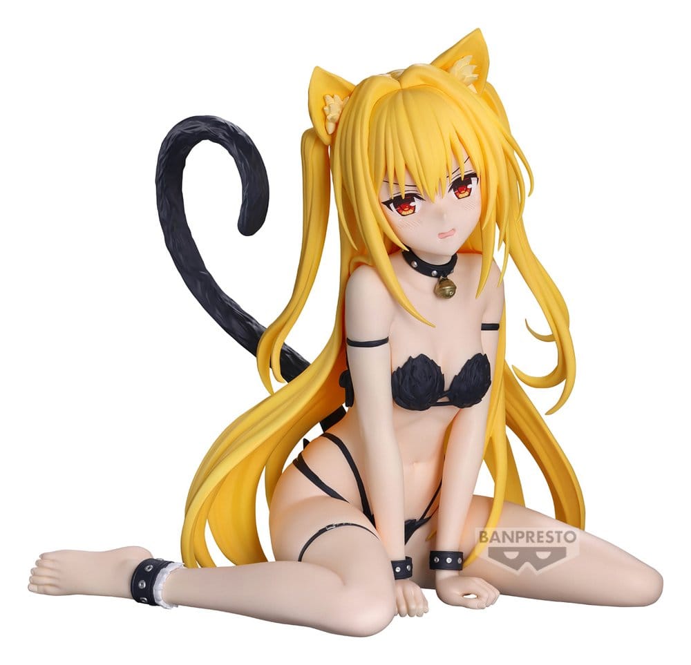 To Love Ru Darkness Nyarls Collection PVC Figure Konjiki no Yami Sitting Version 13 cm