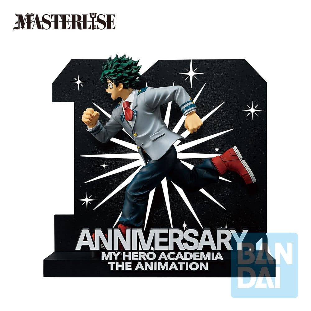 My Hero Academia Ichibansho Masterlise PVC Figure Izuku Midoriya -10th Anniversary- 21 cm