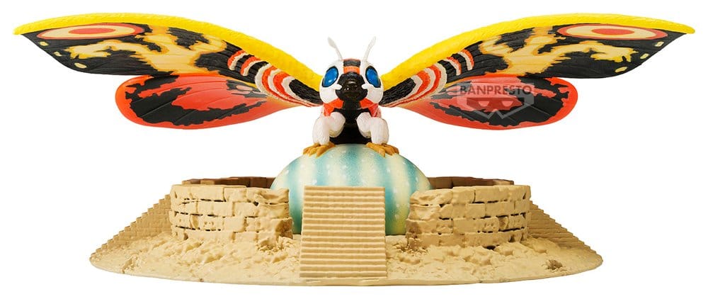 Rebirth of Mothra Toho Monster Series Art Vignette PVC Figure Mothra (1996) 5 cm